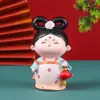 Guochao Estilo Antiguo Giratorio Tang Xiaohuan Dinastía Tang Dama Hanfu Figura de Niña Punto Turístico Cultural y Creativo Regalo Adorno de Escritorio para el Hogar