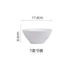 ShunxiangLua BrancaPorcelana Branca Pura Louça para Uso Doméstico, Tigela Grande para Sopa Minimalista Nórdica, Conjunto de Tigelas e Pratos de Alta Qualidade