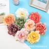 Flor Artificial Peônia 12cm Cabeça de Flor Grande DIY Material para Headdress Artesanal Tecido de Seda Flor Falsa Decoração de Casa Adereços para Fotos