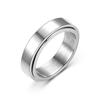Anillo giratorio de acero de titanio de gran venta en Amazon para mujer, anillo simple japonés y coreano y joyería de mano