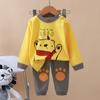 Conjunto de ropa interior infantil, pijamas de algodón para niños y niñas, otoño e invierno, ropa de bebé, otoño, pantalones de otoño, ropa de casa, una generación de cabello