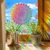 Oferta nuevo ADX1077 mandala degradado flor película electrostática vidrio decoración hogar pegatinas ventana venta al por mayor se puede enviar en nombre de