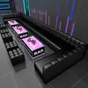 Sofá Personalizado para Bar KTV, Boate, Sala de Festa em Villa, Sofá para Sala de Karaokê, Cabine em Forma de U para Lounge Bar, Mesa de Centro