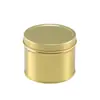Frascos de Vela Personalizados de Hojalata Shengkun, Frascos de Vela de Hojalata de Lujo Color Dorado, Frascos de Vela Prensados DIY para Dropshipping