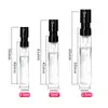Botella de Spray de Vidrio Recargable Estilo Francés para Perfume 1.5 ml en Stock, Botella de Muestra Mini de 2 ml, Botella de Vidrio Portátil