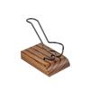 Unidad de Estante para Pipas de Madera Maciza Estante de Enfriamiento para Pipas Multiposición Asiento para Pipas de Metal Soporte para Pipas Estante de Exhibición Portátil para Almacenamiento de Pipas