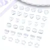 Vidrio transparente cuentas redondas cuentas de mariposa perforadas cuentas sueltas pulsera de cuentas hecha a mano diy material para tocado joyería pequeños accesorios