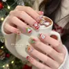Nuevas Decoraciones Transparentes de Hielo Navideño para Uñas Caricatura de Santa Claus Caramelo Pequeño Ciervo Resina Accesorios DIY para Uñas Mayoreo