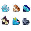Insignia de aleación con forma de corazón linda de dibujos animados, broche de metal de calabaza divertido creativo para Halloween, accesorios para ropa y bolsos