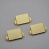 Nuevo Producto del Fabricante Herrajes de Perla Placa con Nombre Billetera Hebilla Decorativa Billetera Borde Aleación de Zinc Bolsa Cierre Cuadrado Metálico