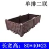 Vaso de Legumes Doméstico Varanda Retangular Extra Grande Caixa de Plantio ao Ar Livre Caixa de Legumes Vaso de Flores Doméstico de Plástico Floreira