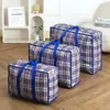 Bolsa de mudança espessada, bolsa de armazenamento de colcha, bolsa de armazenamento de bagagem de mão, bolsa de pele de cobra à prova d'água e de umidade