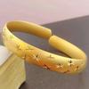 Pulsera de Lluvia de Meteoros Shajin de Vietnam Estrellas del Cielo Latón Chapado en Oro Dragón y Fénix Chengxiang Pulsera Abierta Suministro Directo de Fábrica Tienda de Oro