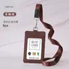 Porta Credencial de Tela de Poliéster Cubierta Protectora Ranura para Tres Tarjetas Insignia de Identificación de Trabajo Insignia de Trabajo Correa Porta Tarjeta de Comedor Estudiantil