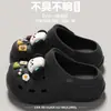 Zuecos de Suela Gruesa para Mujer para Aumentar la Altura 2025 Nuevas Chanclas de Playa Antideslizantes de Eva para Verano Calzado Exterior Chanclas de Media Sandalia de Punta Cerrada para Mujer