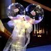Balões Bobo da Moda Barraca de Mercado Noturno Balões Bobo Transparentes com Penas de Desenho Animado Brilhantes Brinquedos Infantis para Venda