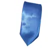 Corbata de Grupo de Satén de 8 cm Corbata para Hombre de Color Sólido Azul Corbata para Boda Negocios Padrino de Boda Monocromática Corbata Negra