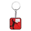 Llavero Colgante de Baloncesto de Dibujos Animados Llavero de Bola de Goma Suave de PVC Decoración DIY para Mochila Accesorios de Amazon Venta al por Mayor