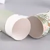 Tarro de papel para alimentos al por mayor Tarro de papel kraft para té Cilindro para vino tinto Caja de embalaje para póster Tarro de moxibustión Tubo de papel Logotipo dorado