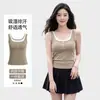 Estilo Primavera y Verano Chaleco de Tres Botones con Bloques de Color Diseño Falso de Dos Piezas C168 Sin Mangas Estilo Coreano Ropa de Abrigo Ropa Interior Top