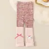 2026 Leggings de Algodón Siete Colores con Volantes para Niñas, Cubrecalcetines, Ropa Interior para Niños, Oso de Peluche, Ropa Exterior para Bebé