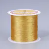 Hilos de oro y plata en carretes pequeños Accesorios de joyería semiacabados para pulseras y collares Hilo para abalorios trenzado multihilo