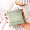 Saco de armazenamento de cabo de dados com fechamento automático fone de ouvido com fio bagagem de mão mini bolsa pequena portátil boca cosmética envelope vermelho