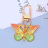 Llavero de Mariposa con Gradiente de Colores Acrílico Colgante para Bolso y Funda de Auriculares Accesorios Colgantes DIY para Niña Regalo