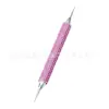 Caneta Delineadora para Nail Art com Strass Transfronteiriça, Ferramenta de Criação Fina para Desenho de Flores em Nail Art de Peça Única, Caneta Pressionadora de Strass para Pintura Colorida