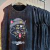 EBay lavou colete angustiado homens solto colete de verão esportes na marca de moda Pu Shuai estampou camiseta sem mangas