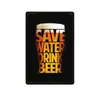 2024 Nueva Cerveza Pintura Retro de Hierro Pintura Decorativa de Pared de Fondo de Bar Europeo y Americano Colgante de Hierro Sin Marco para el Hogar