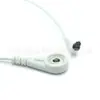 Cable de Electrodo para Fisioterapia con Conector Hembra de 3.5 mm PNS, Cable de Electrodo Blanco con Pinza, Accesorios para Equipos de Fisioterapia