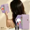 Adecuado para funda de teléfono Sharp Wish6, funda de cuero con patrón de lichi Sense10, funda protectora tipo flip Motorola G37J