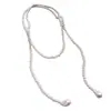 Collar Largo de Moda Retro Francés con Perlas Cadena para Suéter de Lujo Ligero Gama Alta Cadena Versátil de Temperamento de Nicho Venta al por Mayor