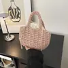Bolso tejido estilo complejo costero transfronterizo, bolso tejido, gran capacidad, nuevo modelo 2026, bolso de playa costero estilo coreano relajado