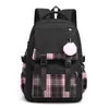Mochila versátil y moderna de estilo coreano, ligera, duradera, para la escuela, el trabajo y actividades al aire libre, con colores contrastantes para niñas