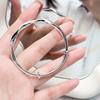 Pulsera de plata de ley 999 Mobius Foot, estilo nicho de lujo, con entrada sólida, ideal como regalo de cumpleaños para tu novia.
