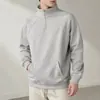 Sudadera unisex de poliéster de 220 g, talla europea 220g, con media cremallera y cuello alto, mangas raglán, bolsillo tipo canguro, chaqueta deportiva casual, transfronteriza