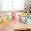 Unicornio de Resina 3D Decoración de Escritorio para Coche Pequeño Adorno Accesorios para Joyería DIY Llavero Colgante para Bolso