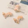 Adornos de Gato Naranja Acostado Estéreo de Felpa Suave y Lindo para Decoración de Escritorio de Computadora Hechos a Mano por Bricolaje Accesorios para Fundas de Teléfono Móvil
