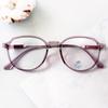 Modernos lentes retro estilo Harajuku de marco pequeño redondo TR90 de espejo plano, pequeños y frescos, para chica de cara redonda, anti-luz azul para teléfono
