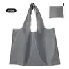 Nueva Bolsa de Compras Plegable de Gran Capacidad en Stock, Bolsa Plegable de Tela Oxford Ecológica Estampada, Bolsa Portátil para Comestibles para Supermercado