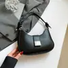 Bolsas Coreanas de Alta Apariencia para Mujer 2025 Otoño Nueva Moda Bolso Sencillo de Hombro/Axila Bolso de Media Luna a la Moda para Mujer