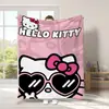 Manta de Gato Hello Kitty Transfronteriza Manta Gruesa de Dibujos Animados Hello Kitty Manta Impresa Digitalmente Manta