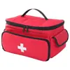 Botiquín de Primeros Auxilios de Gran Capacidad para el Hogar, Kit Médico de Emergencia para Viajes al Aire Libre, Almacenamiento de Medicamentos Portátil Impermeable y Resistente al Desgaste con Múltiples Compartimentos