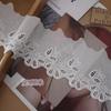 Hilo de Algodón de Alta Calidad Flor Bordada Encaje Borde de Algodón DIY Escote Decoración para Cortina de Hogar Accesorios para Escote de Encaje