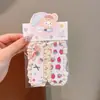 Cinta Mágica para Flequillos de Niñas, Herramienta de Fijación de Cabello a Cuadros Color Café con Leche para Niños, Herramienta para Peinar y Organizar el Cabello, Pinza para el Cabello de Bebé, Accesorio para el Cabello