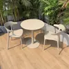Mesa de Balcón para Exteriores, Mesa Redonda Pequeña de Acero al Carbono Resistente al Sol y la Lluvia para Patio Exterior, Jardín, Tienda de Té con Leche, Uso en Exteriores
