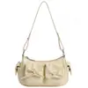 Bolso de Hombro Cruzado con Lazo para Mujer Verano 2026 Nuevo Casual Versátil Bolso Biker Bolso de Mano