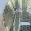 Base de Tecido para Máscara Facial de Algodão Puro com Design de Favo de Mel Estampagem a Quente Papel de Máscara de Fibra Não Tecida Facial com Forte Poder Hidratante Venda Direta da Fábrica